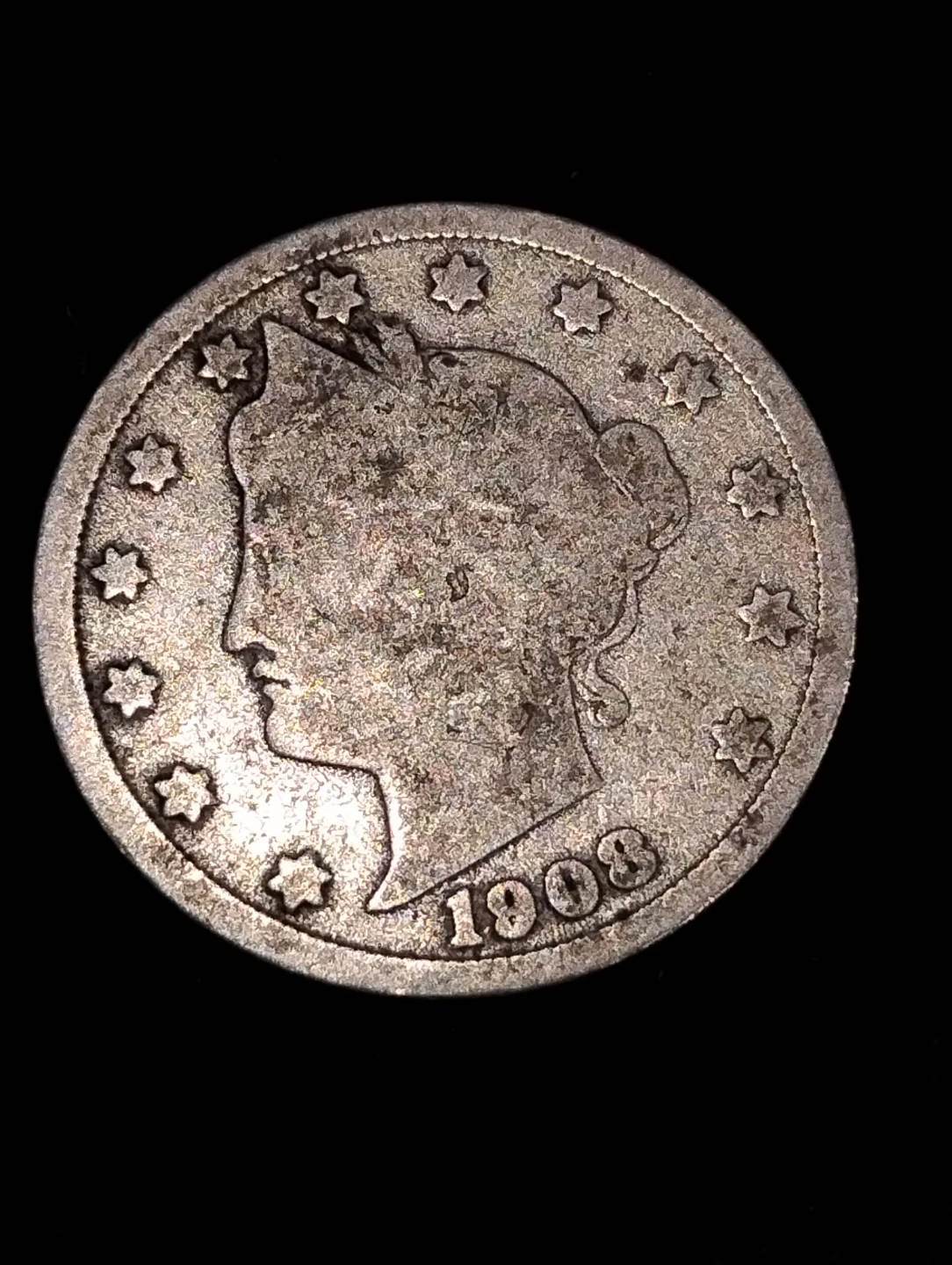 1908 United States Liberty Head V Nickel