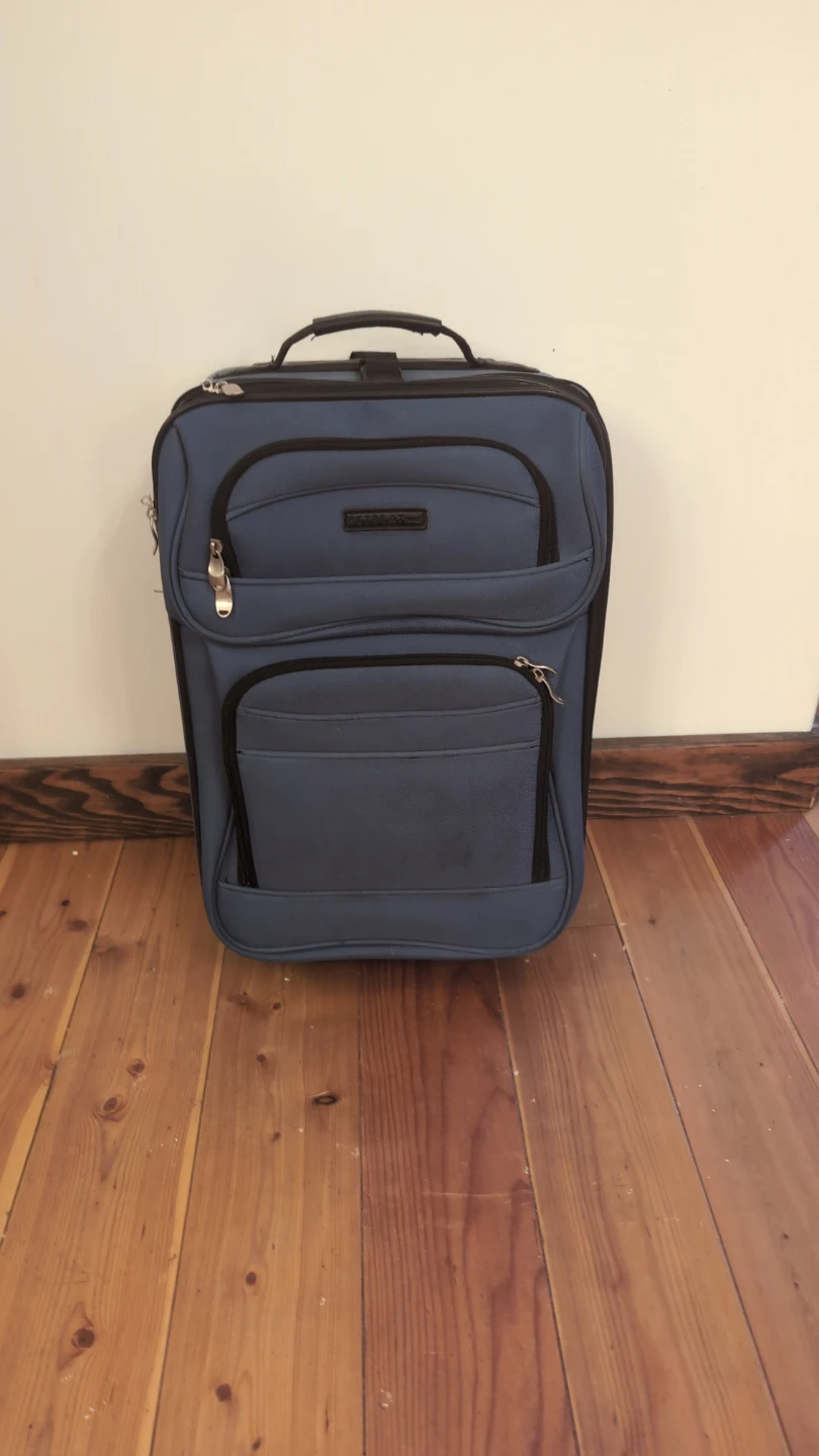 Blue Travel Carry-On Suitcase