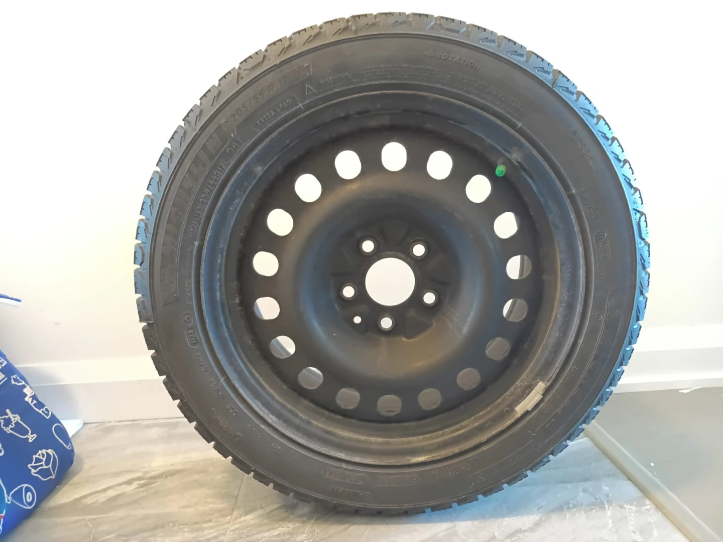 Michelin 205/55 R17 Winter Tire on Steel Rim - photo 5