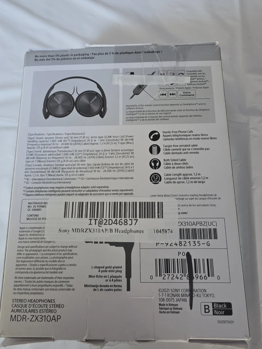 Sony MDRZX310AP Headphones - photo 5