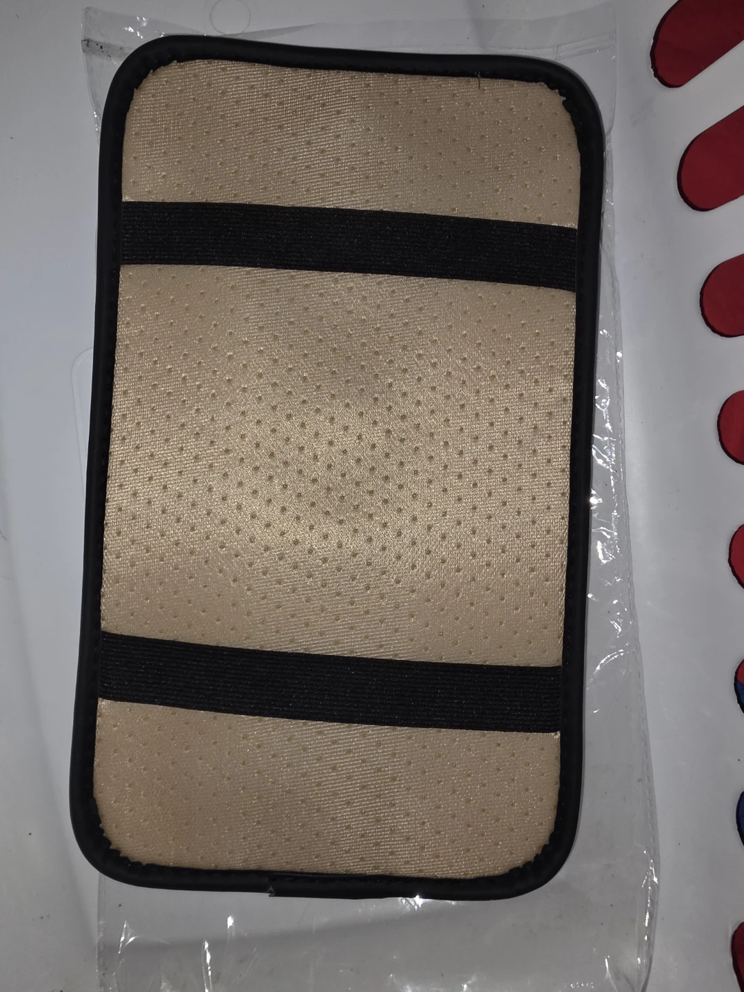 Purple and Black Car Armrest Console Pad - photo 2