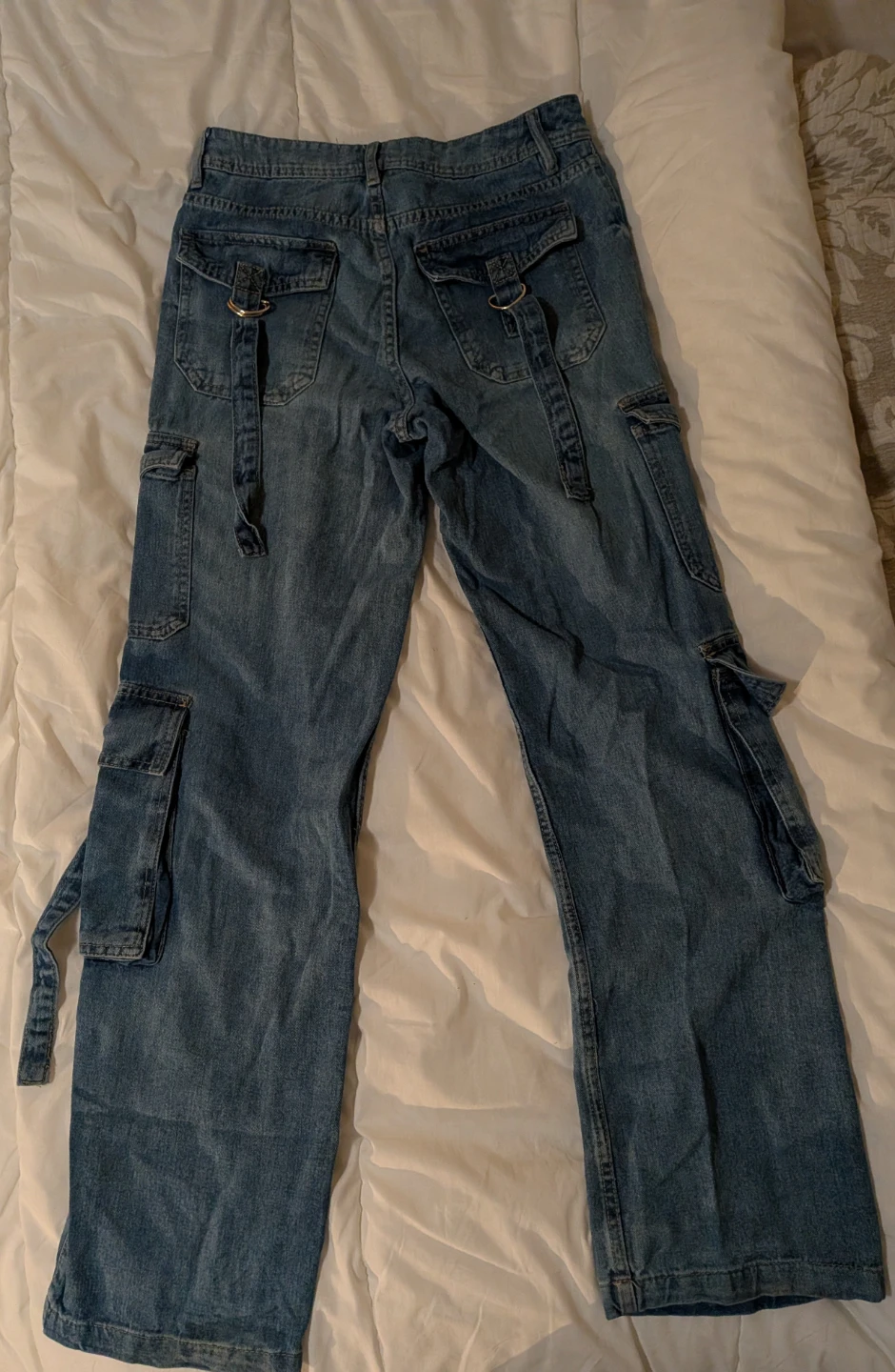 Aeropostale Blue Denim Cargo Pants - photo 3