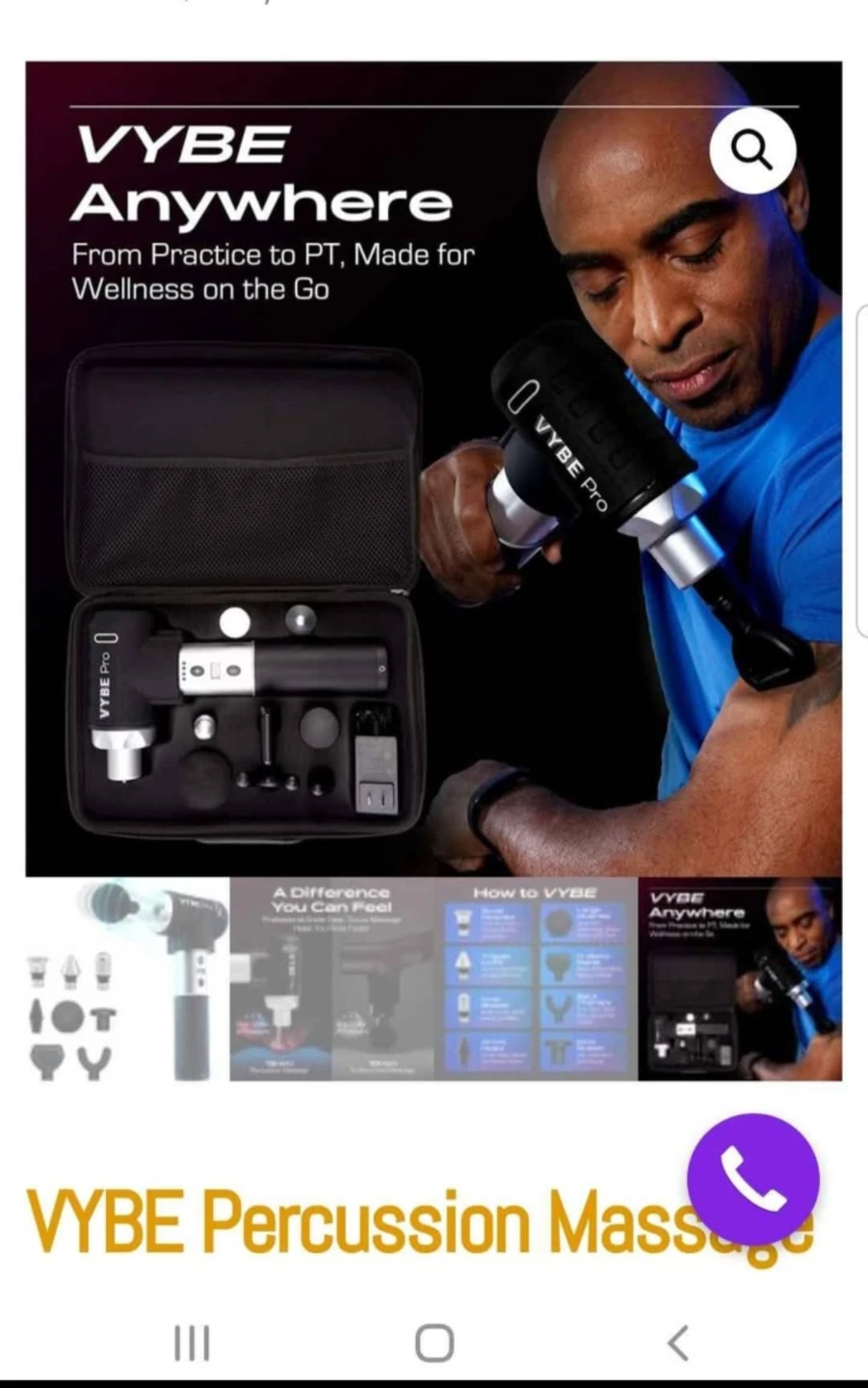 vybe pro massage gun brand new sealed box - photo 4