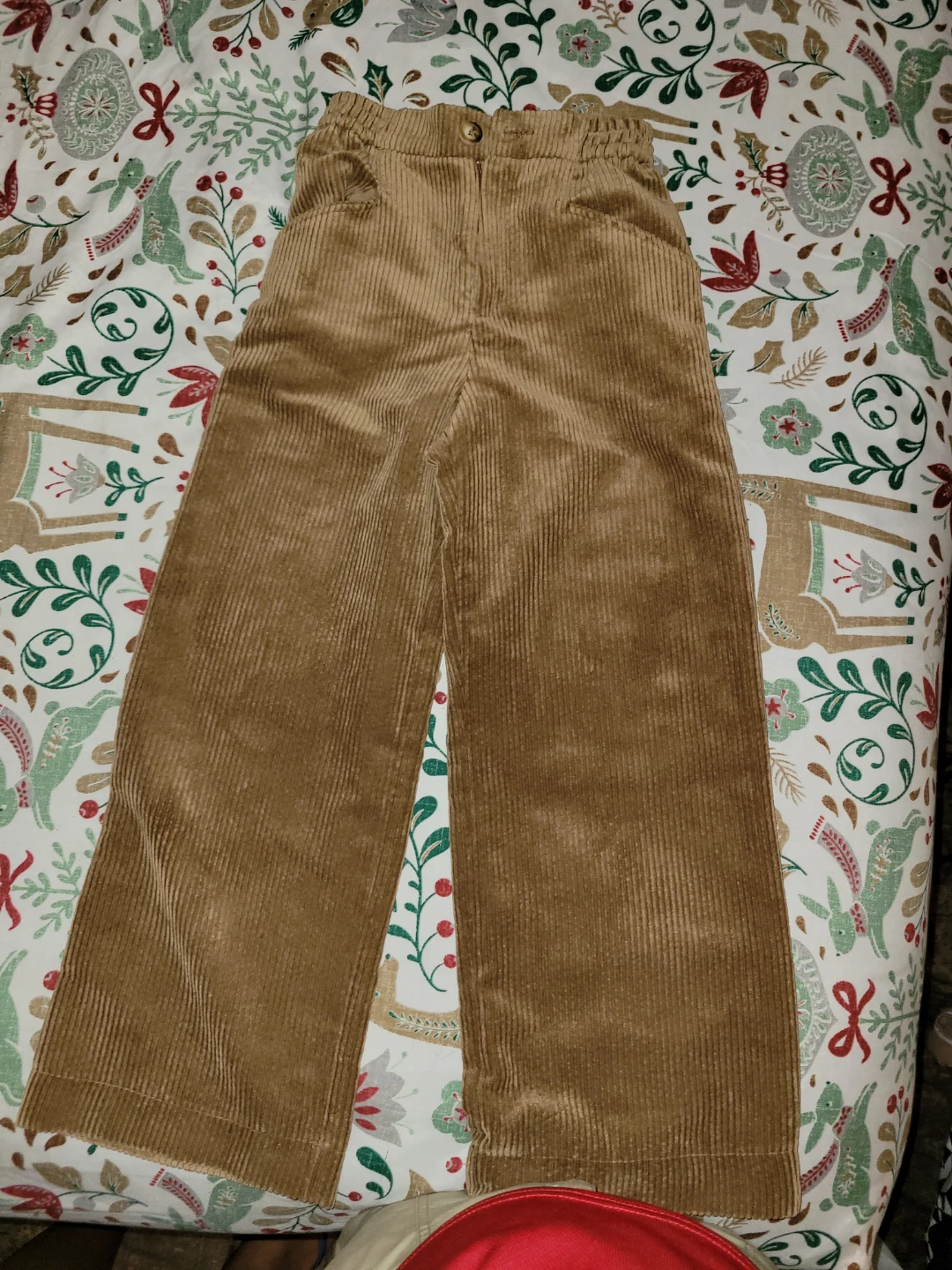 Zara Tan Corduroy Pants and Zara black leather pants - photo 3