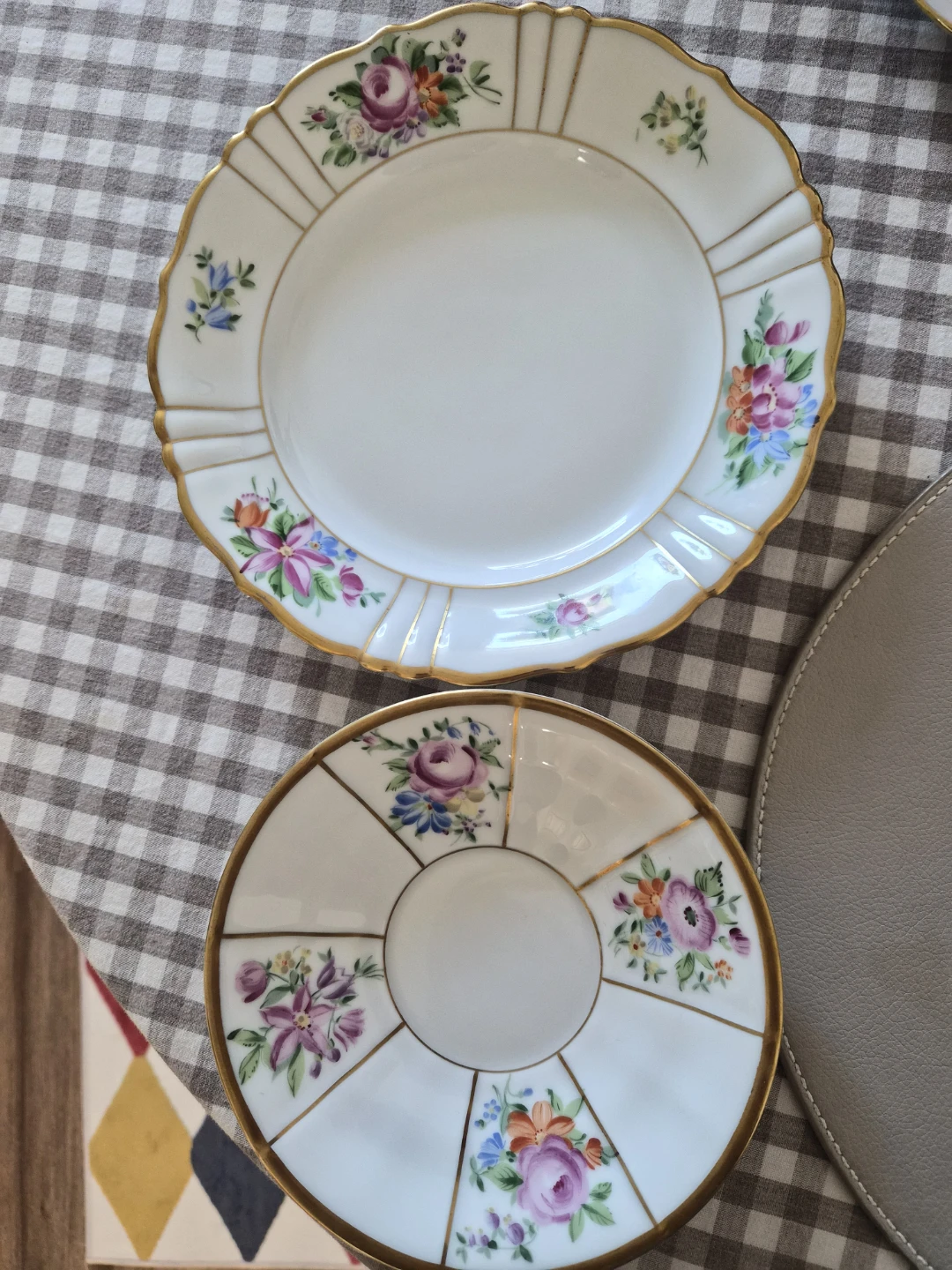 KPM Porcelain Plate and Saucer Set - photo 2