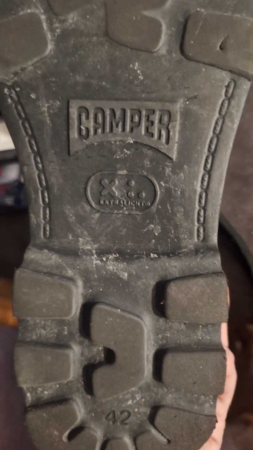 Camper black leather boots