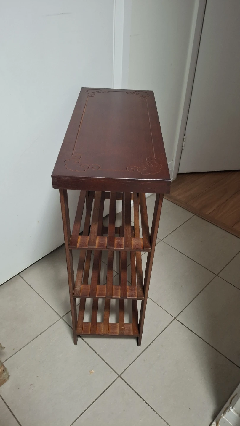 Wooden Four-Tier Shoe Rack 58x25x70cm - photo 2