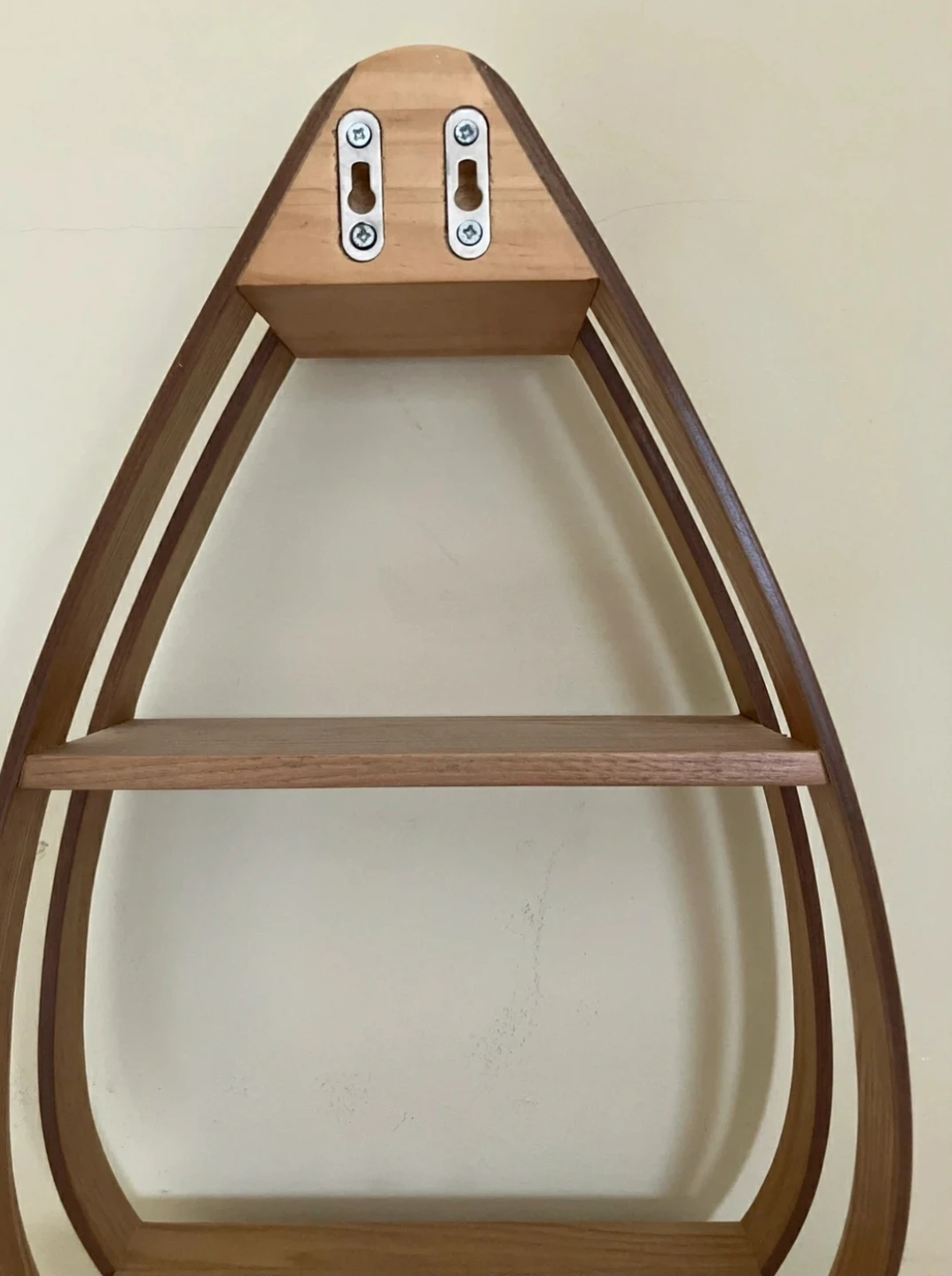Teardrop Wall-Mounted Wood Shelf - photo 3