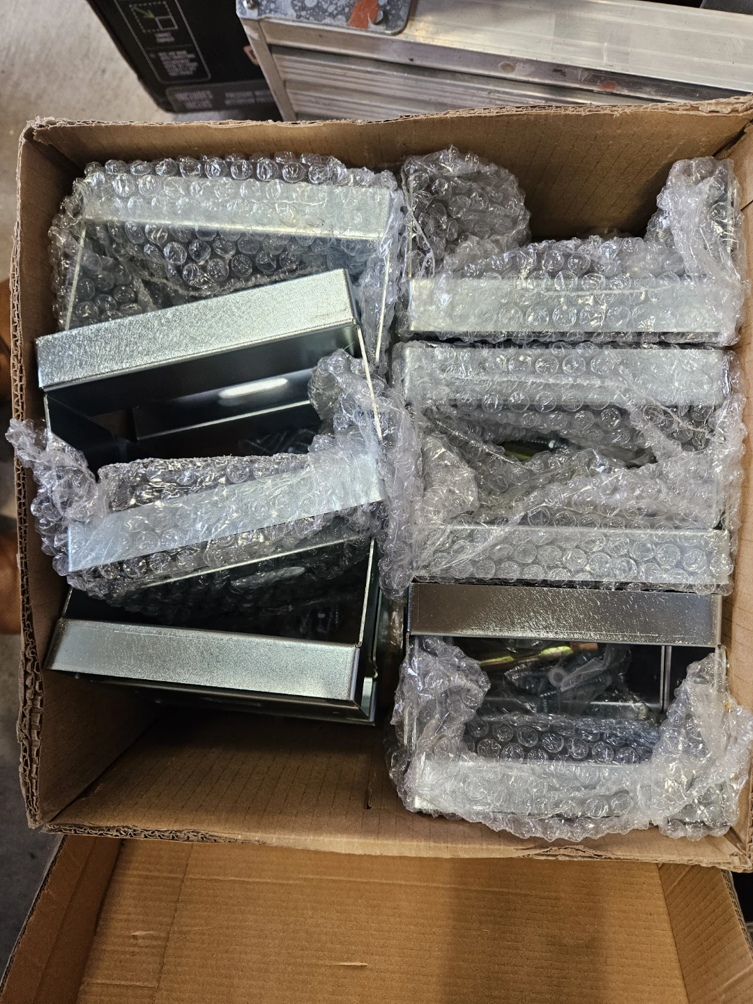 Nine Metal 6x6 post mounting brackets