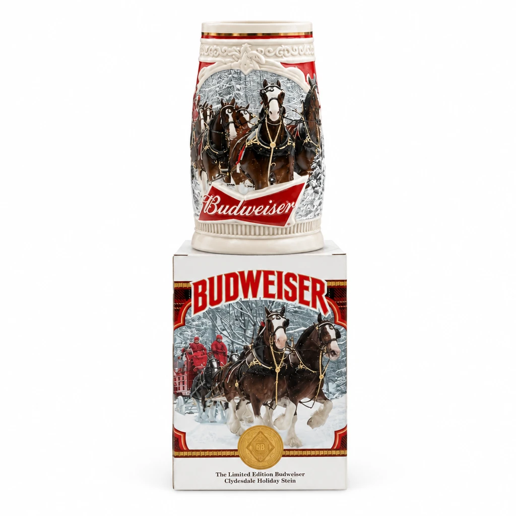 2014 Budweiser Holiday Beer Stein