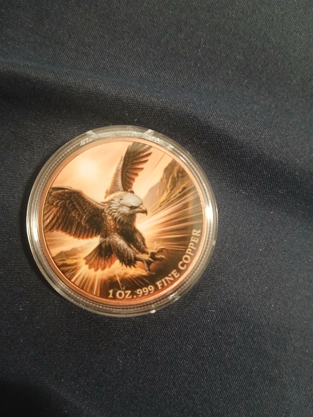 1 oz .999 Fine Copper Eagle Art Round