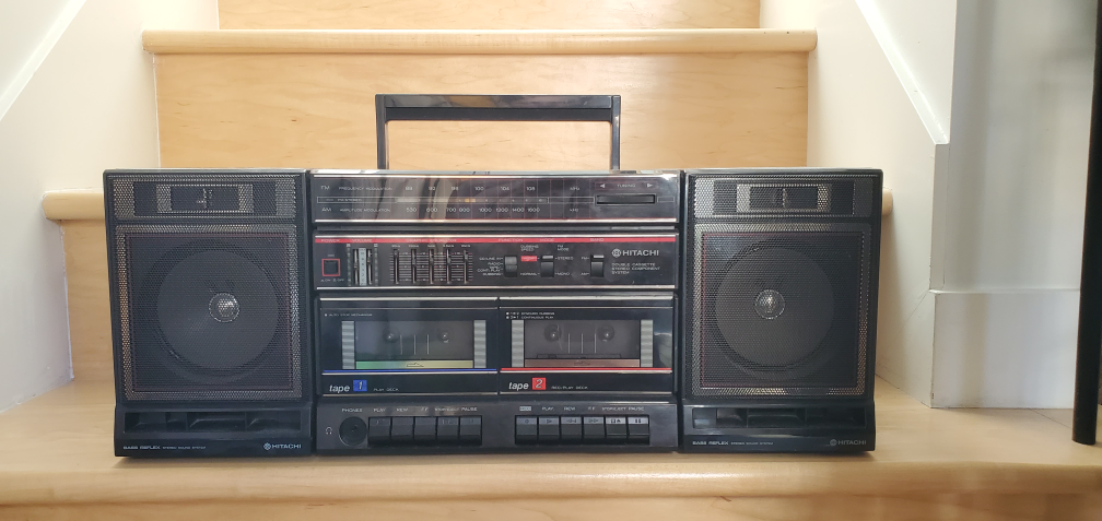 Vintage Hitachi Double Cassette Boombox / Stereo - $100