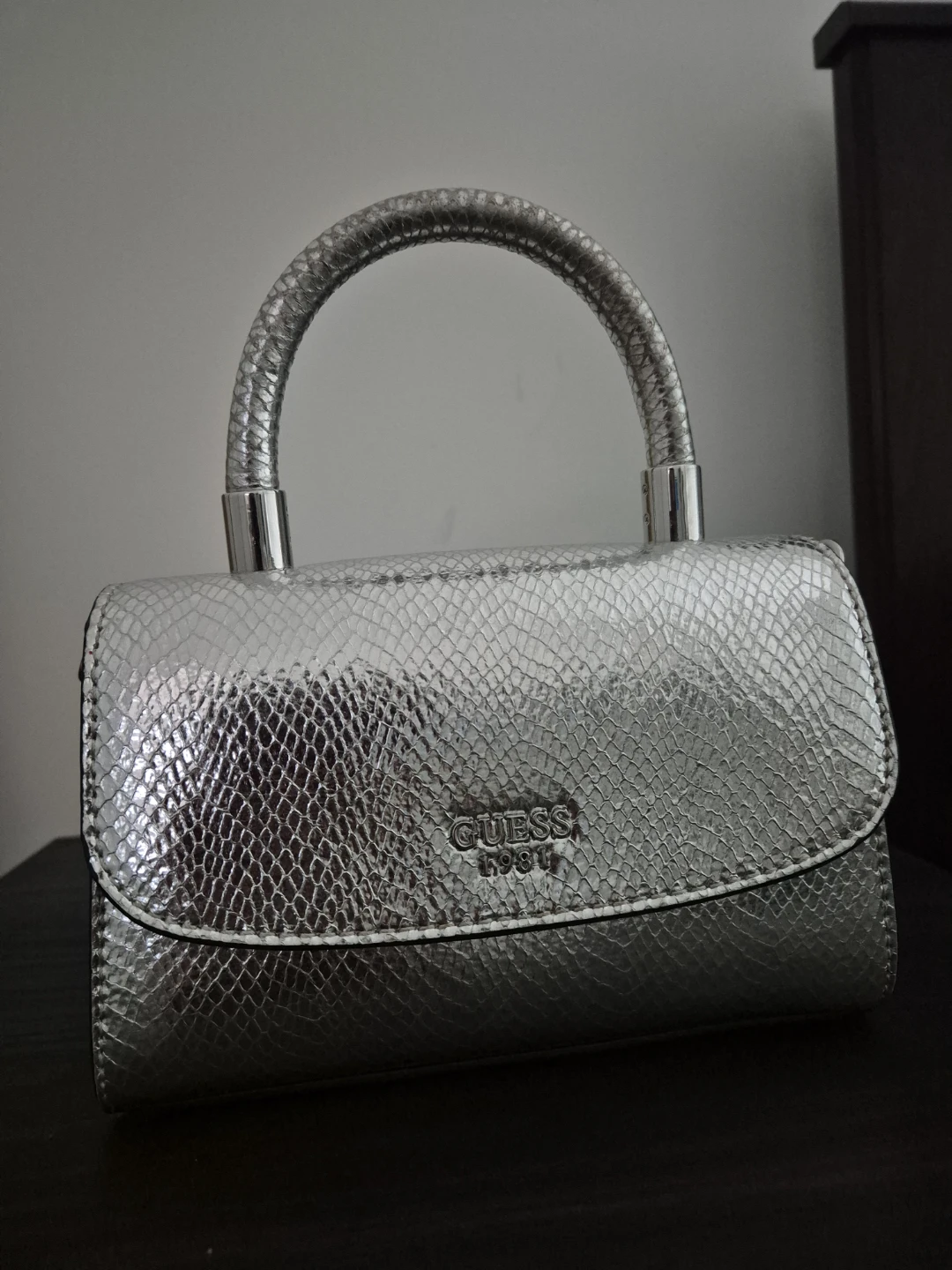 Guess Silver Handbag