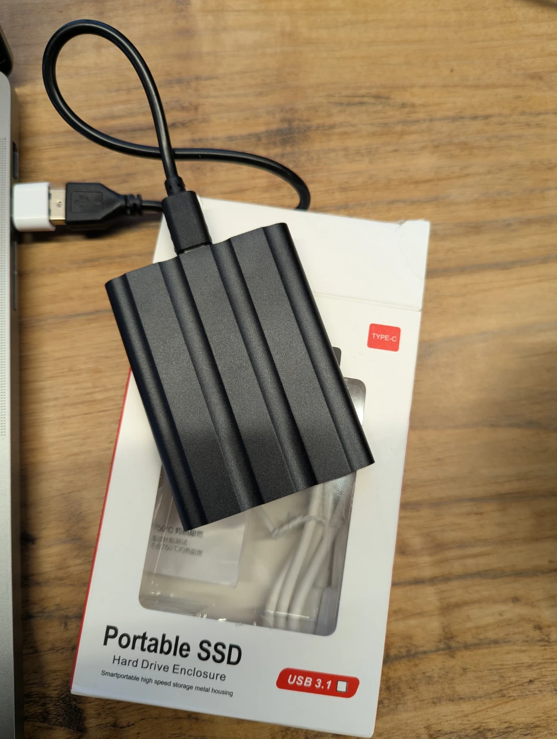 Portable M.2 SSD Hard Drive Enclosure - photo 2