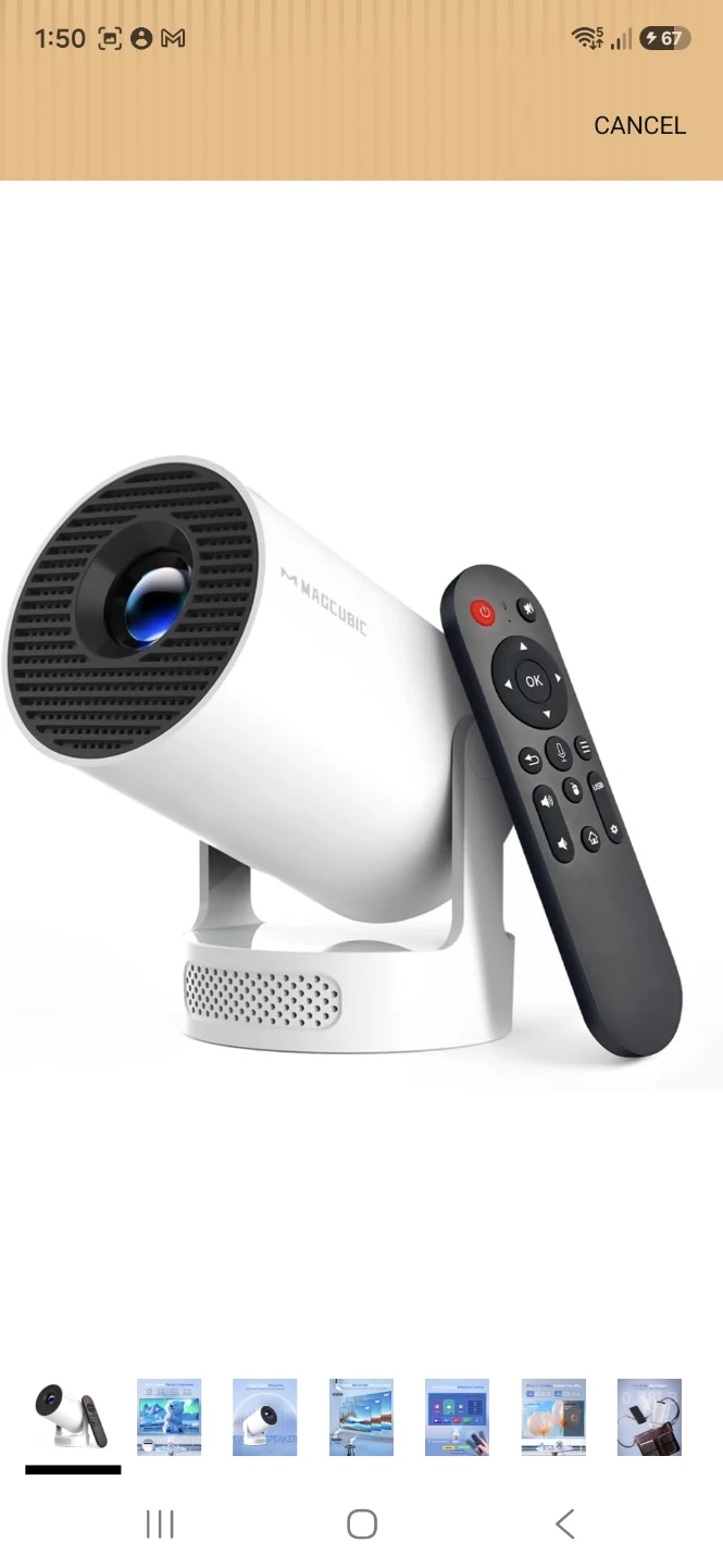 NewMagcubic Upgraded Mini Projector 4K Support
