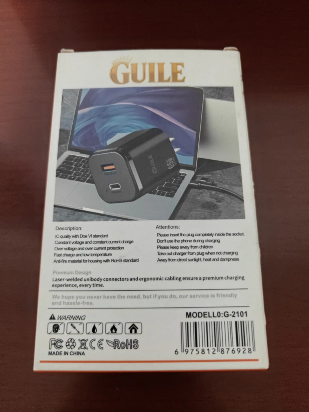 Guile 65W Fast Charger G-2101 - photo 2