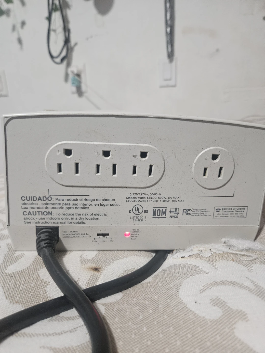 APC Line-R 1200 Voltage Regulator - photo 2