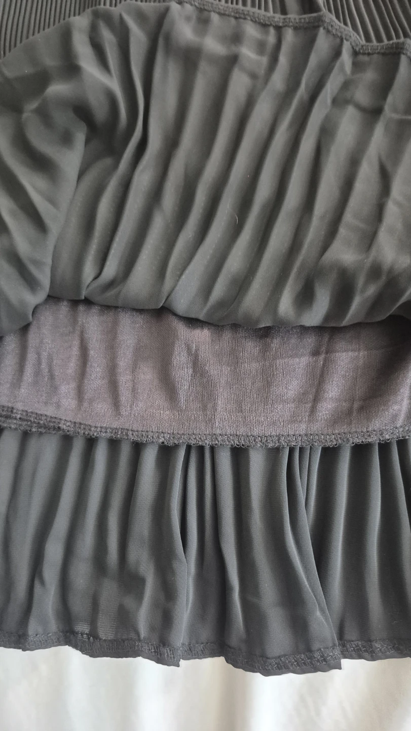 Poco Black Pleated Long Sleeve Blouse - photo 4