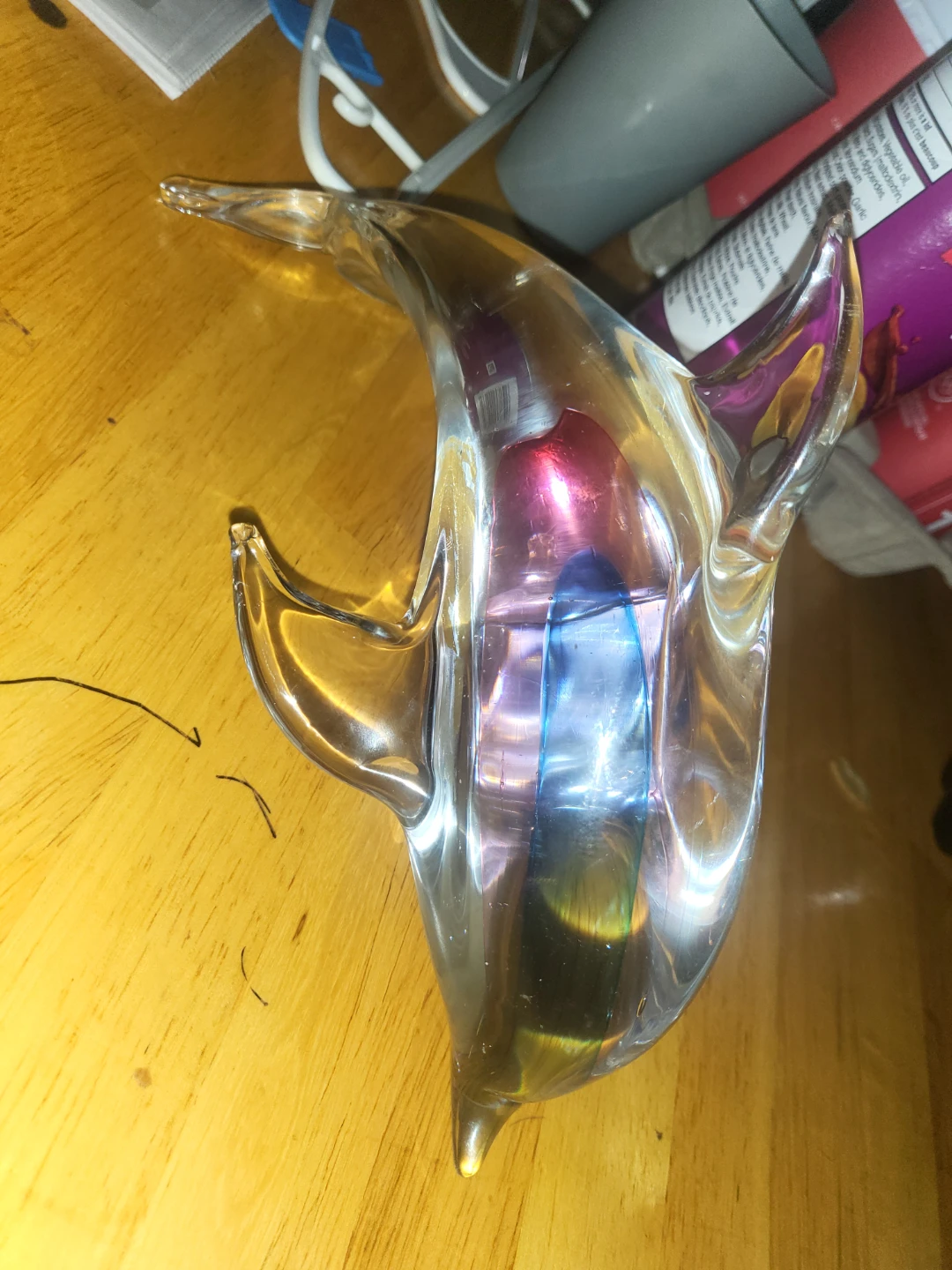 Glass Dolphin Figurine - photo 2