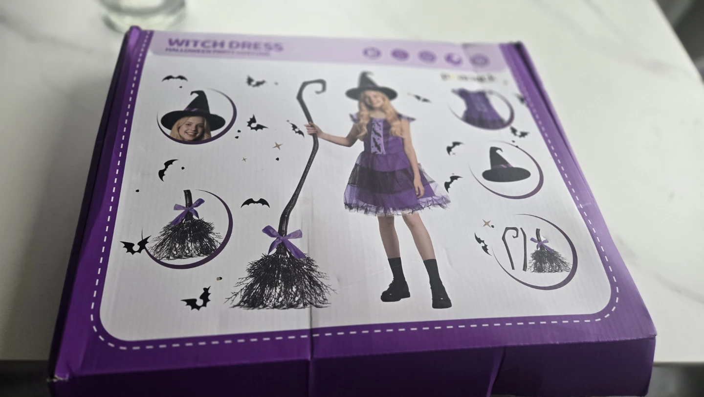 Witch costume Girls,size 3-5 year's old