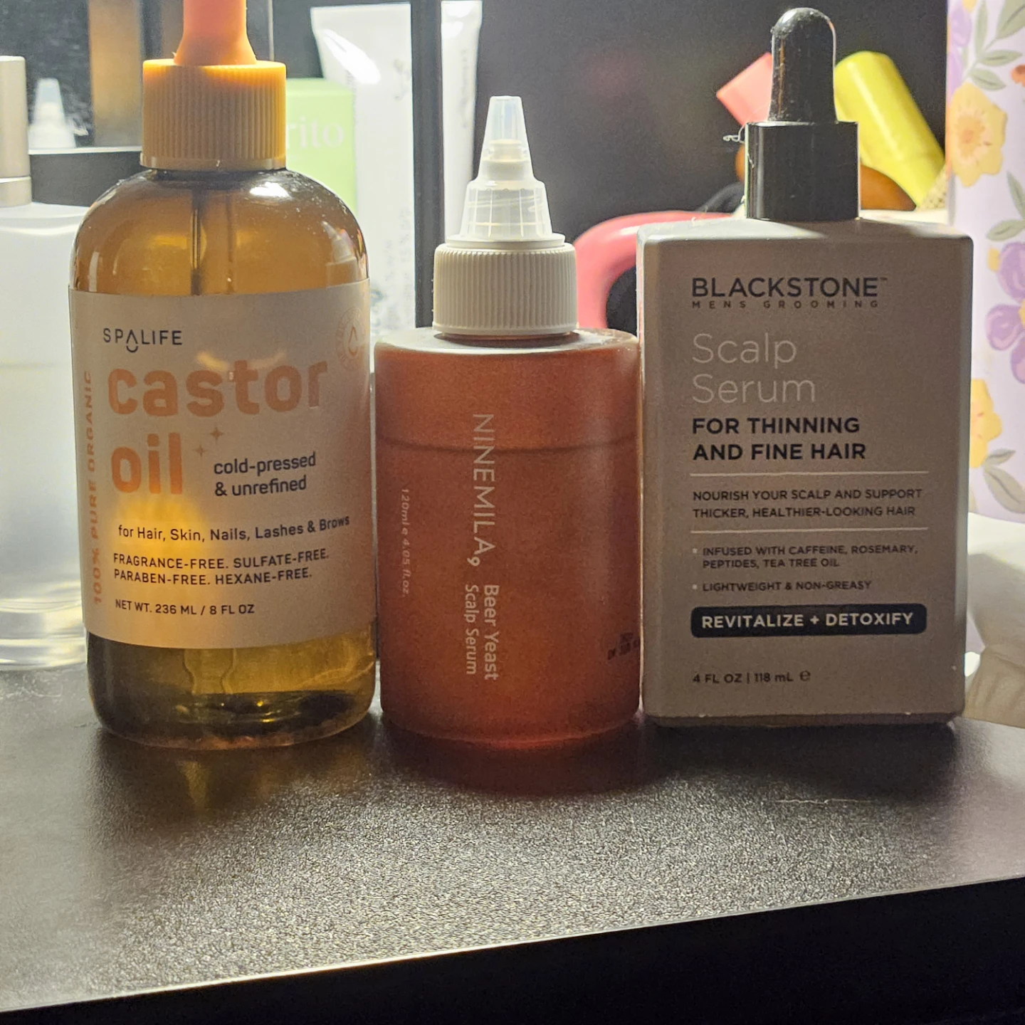 Set of 3 Hair and Scalp Care Serums