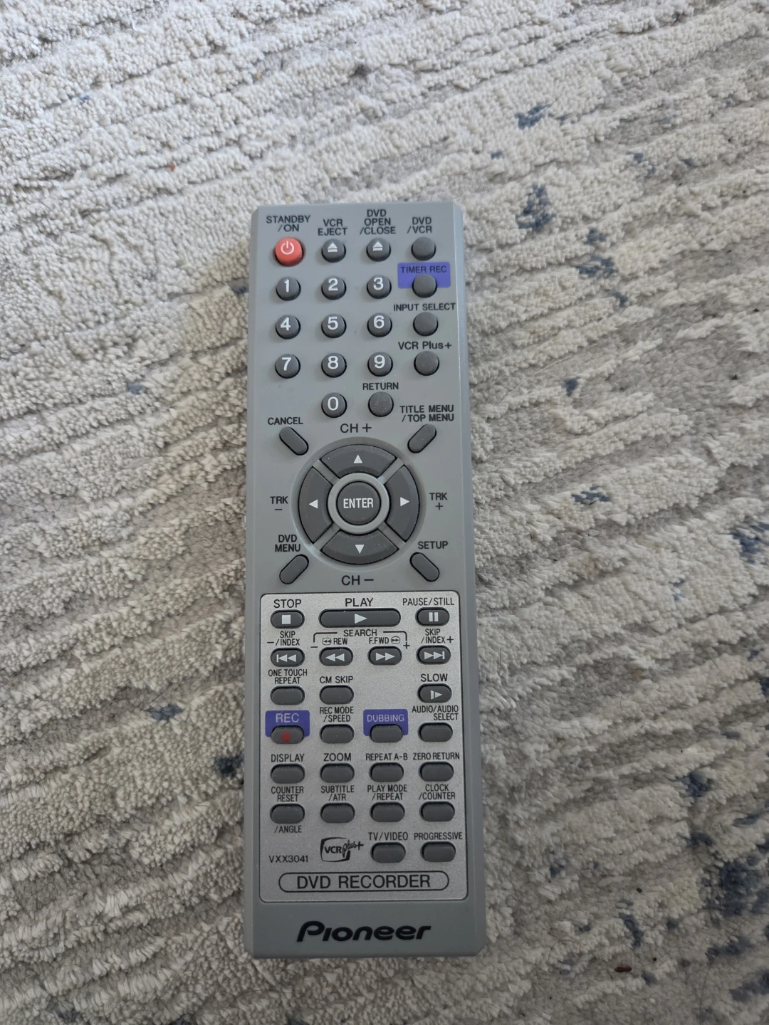 Pioneer DVD Recorder Remote VXX3041