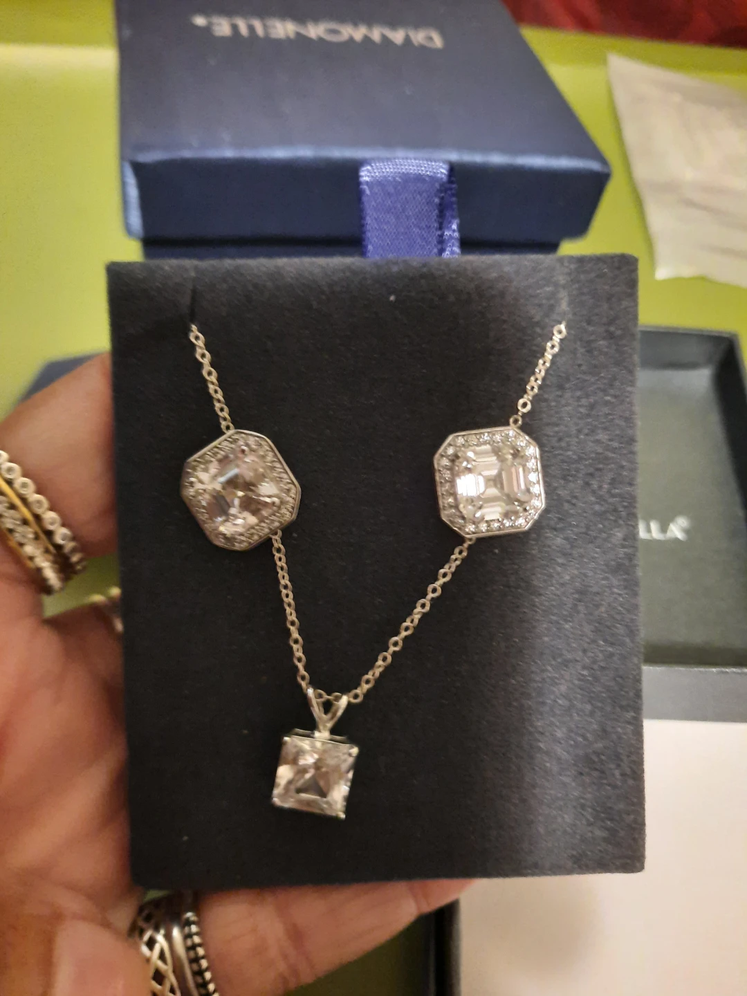Lustro Stella Sterling Silver CZ Necklace Set - photo 2