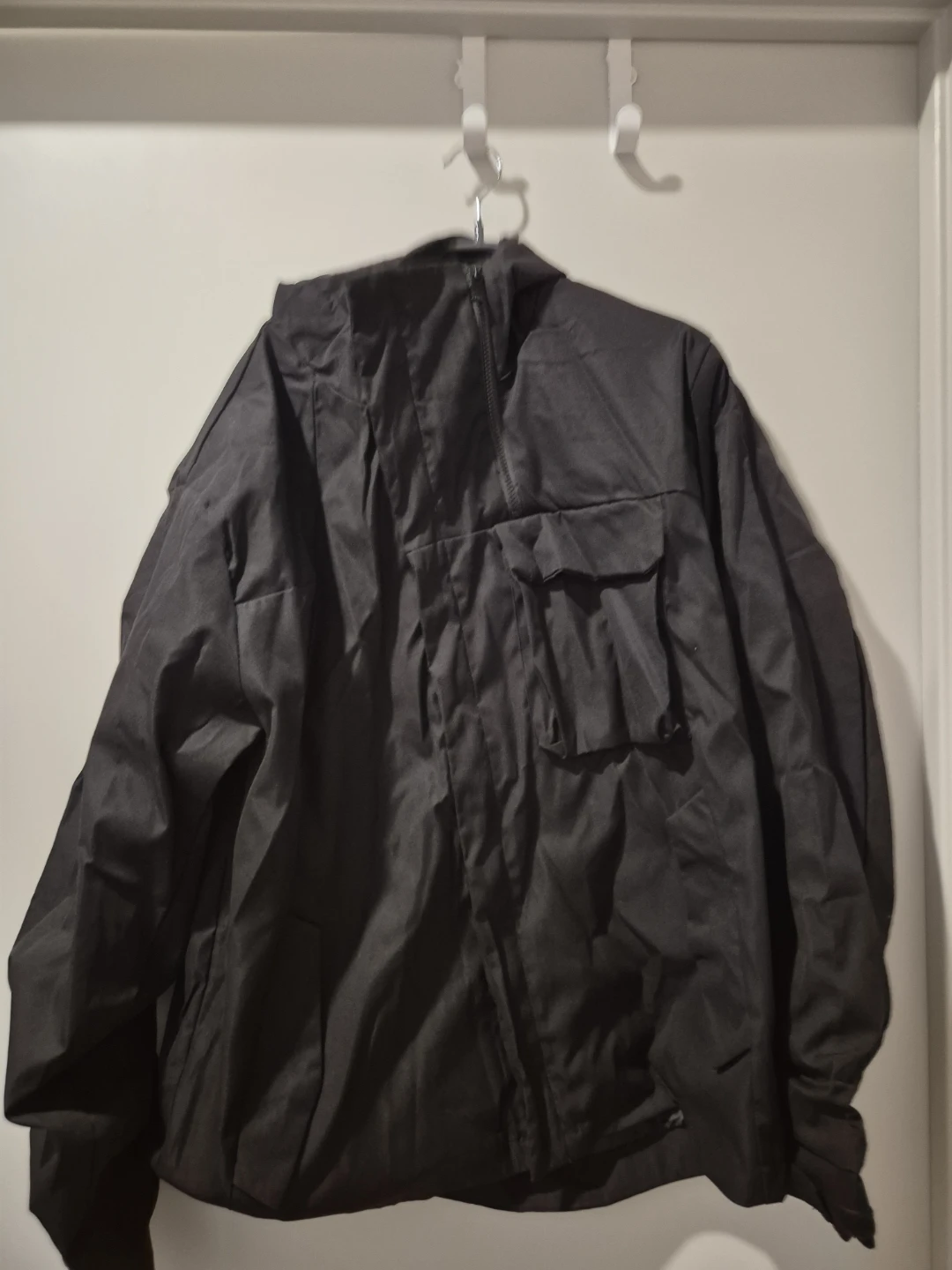 Black Hooded Utility Jacket Boohoo
