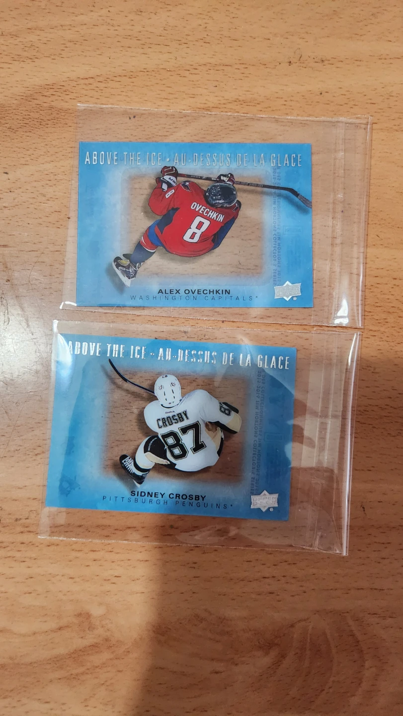 Alex Ovechkin & Sidney Crosby Upper Deck Hockey Cards