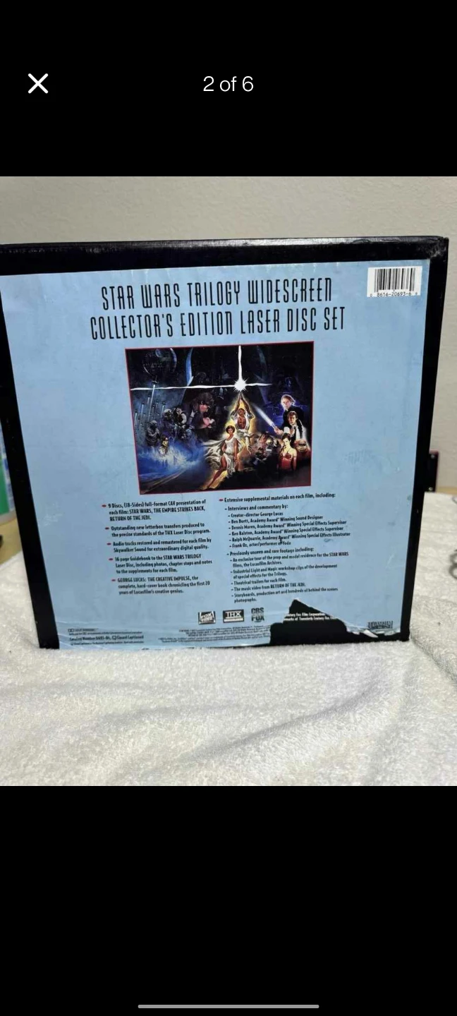 Star Wars Trilogy The Definitive Collection LaserDisc Set - photo 4