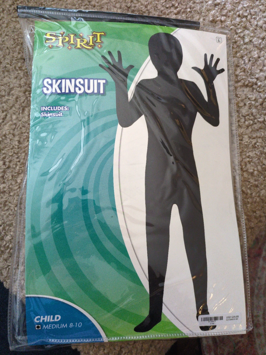 Spirit Halloween Child Skinsuit Costume