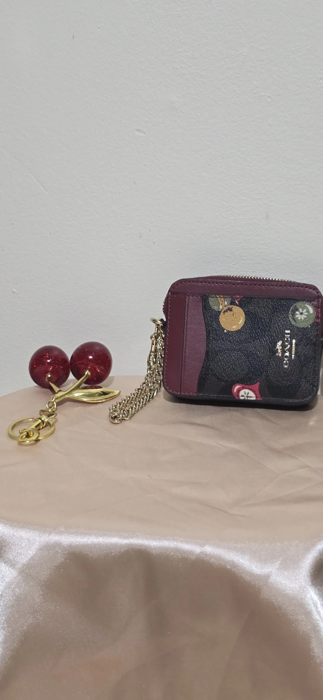 Coach Card Case with Cherry Charm - photo 4