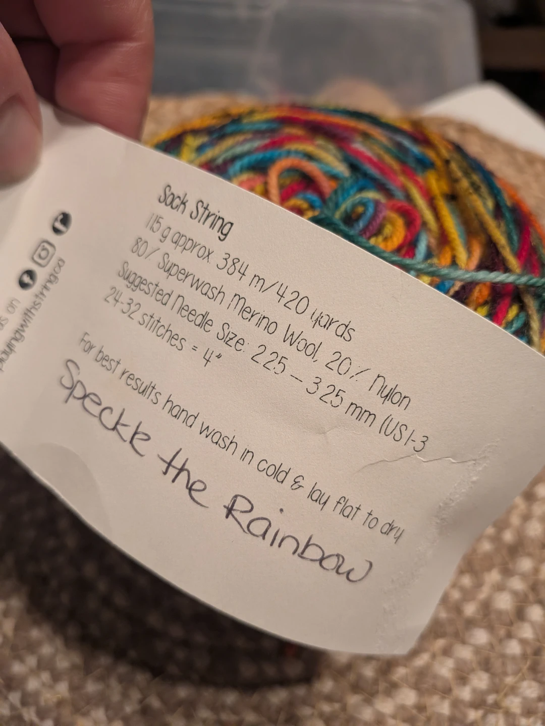 Hand-Dyed Sock Yarn - Speckle the Rainbow - photo 5