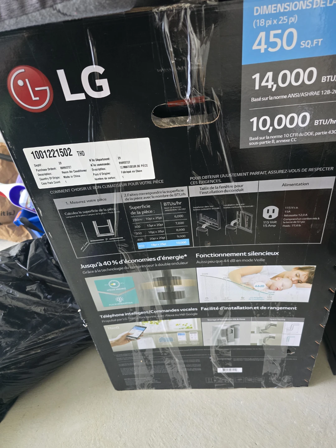 LG Dual Inverter Portable Air Conditioner LP1419IVSM - photo 2