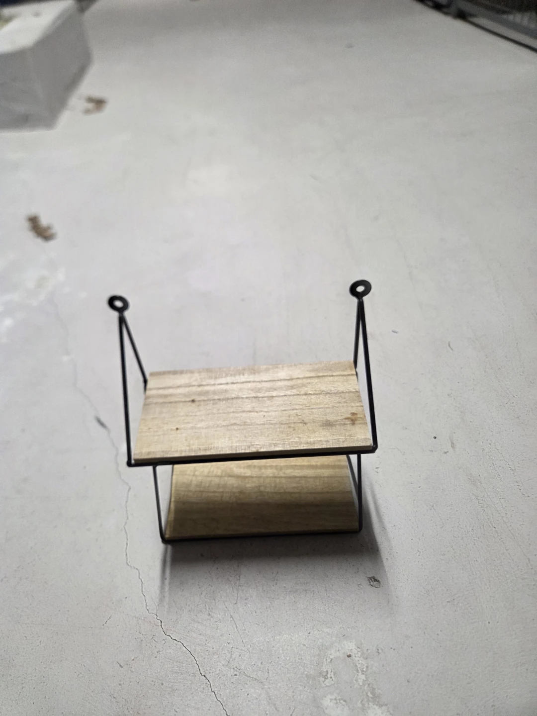 Two-Tier Wall Mounted Wooden Shelf - photo 4