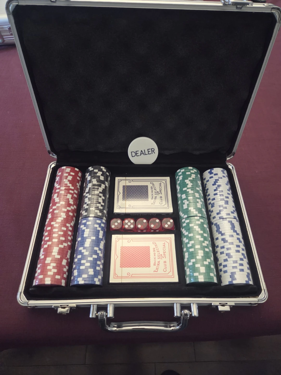 Poker Chip Set in Aluminium Case