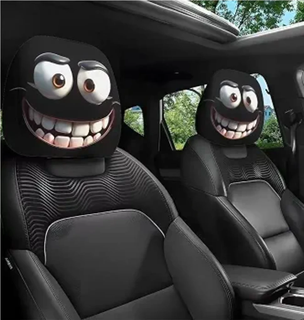 CAR HEADREST COVERS NEW