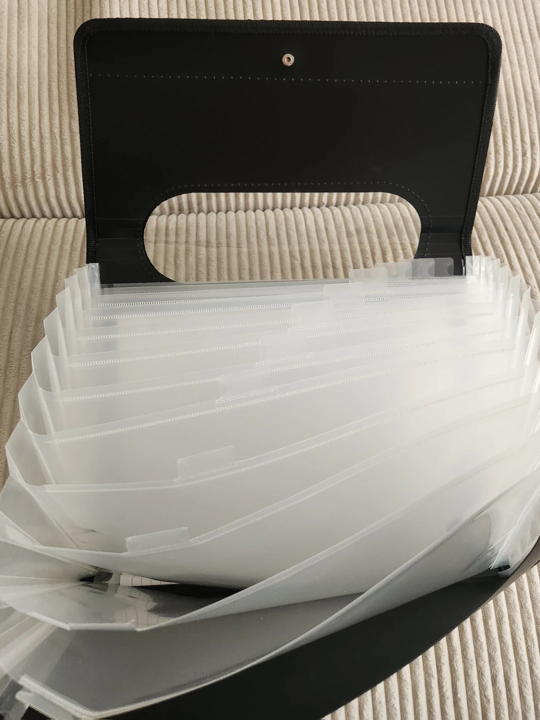 Black Expanding Document Organizer - photo 2