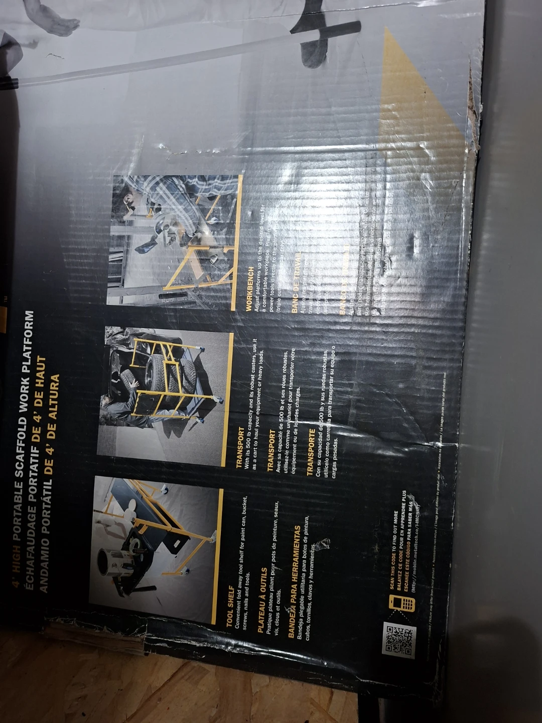 Metaltech 4' High Portable Scaffold Work Platform