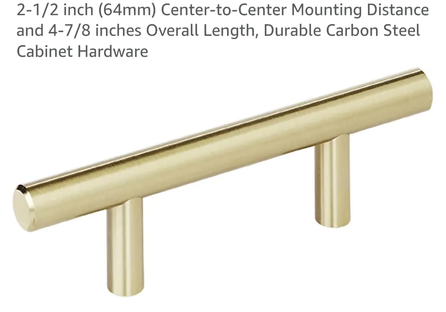 Amerock Cabinet Pulls Golden Champagne 64mm