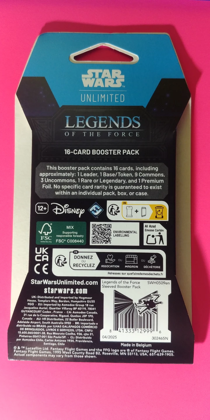 Star Wars Blu-Ray DVD 2 - 16 Card Booster Packs - photo 2