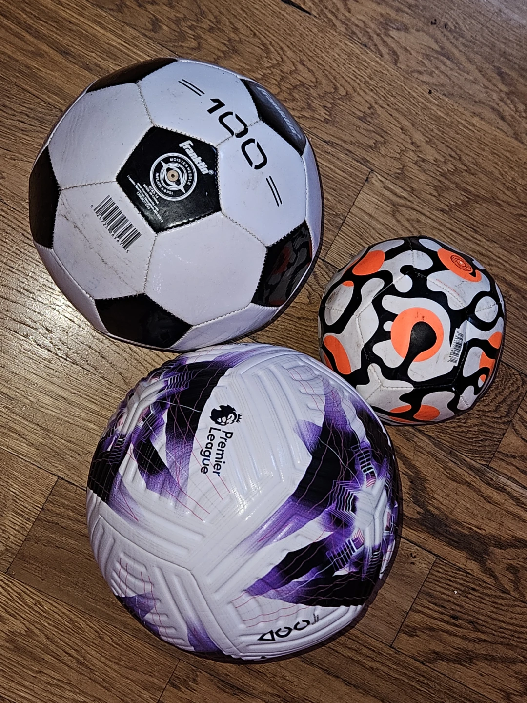 Nike and Franklin soccer ball collection