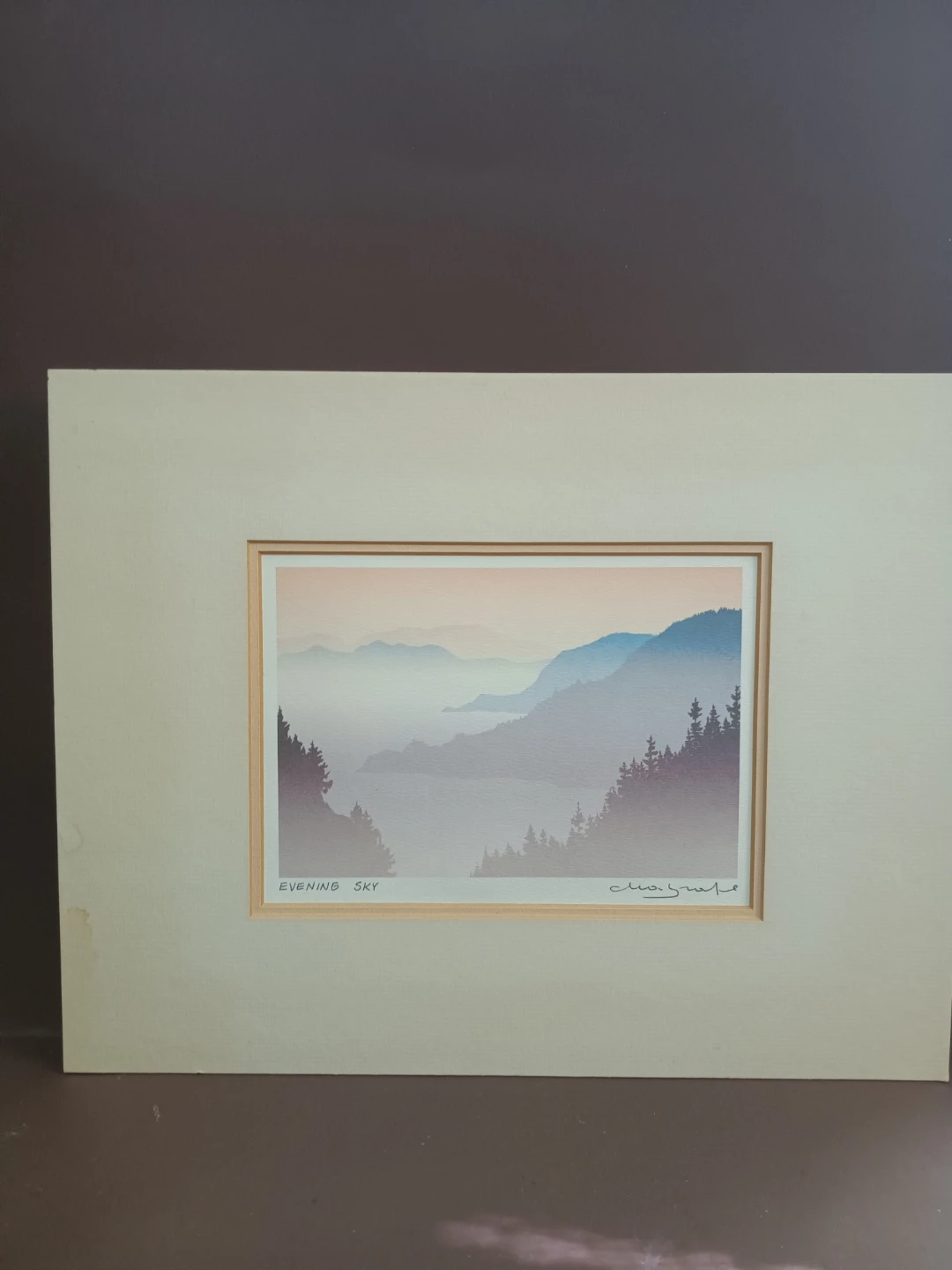 Evening Sky Silkscreen Art by Peter and Traudl Markgraf