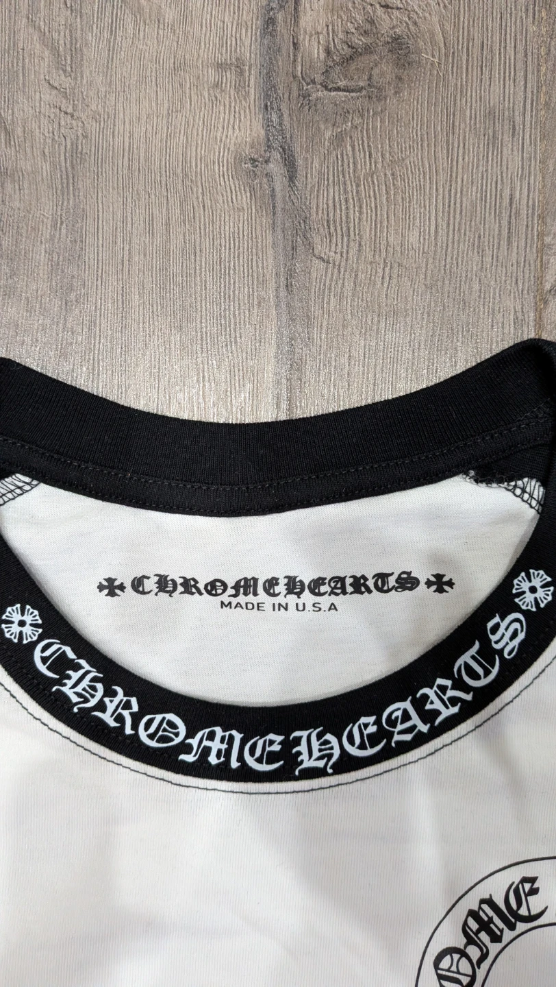 Chrome Hearts Baseball Horseshoe Long Sleeve Shirt(💲4️⃣5️⃣) - photo 3