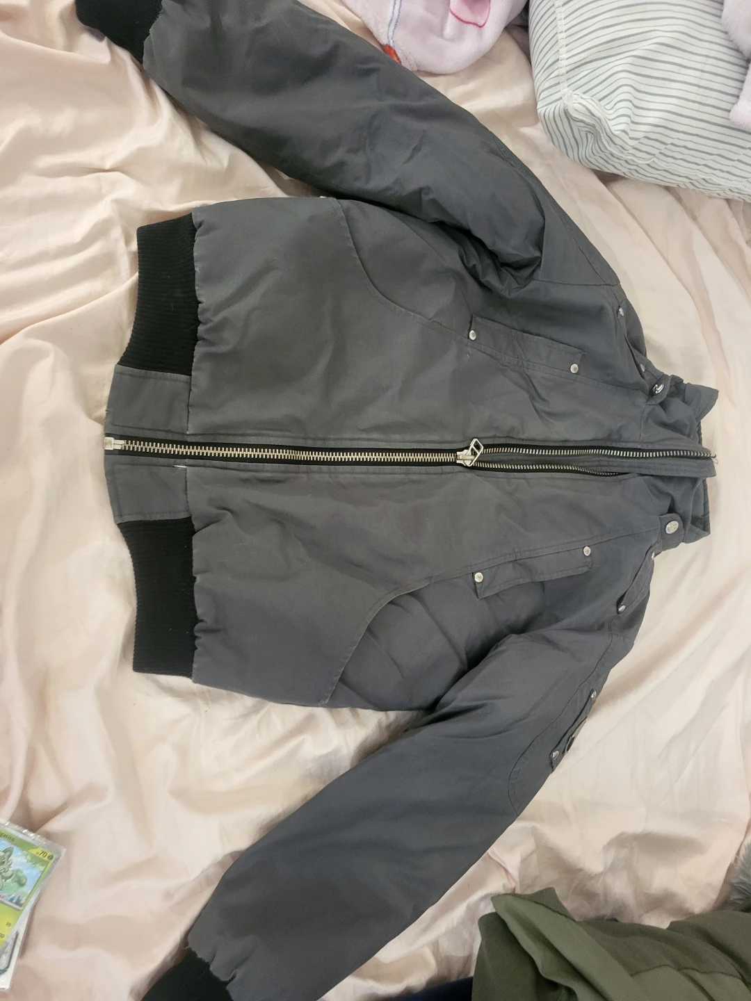 Moose Knuckles Grey Bomber Jacket - photo 5