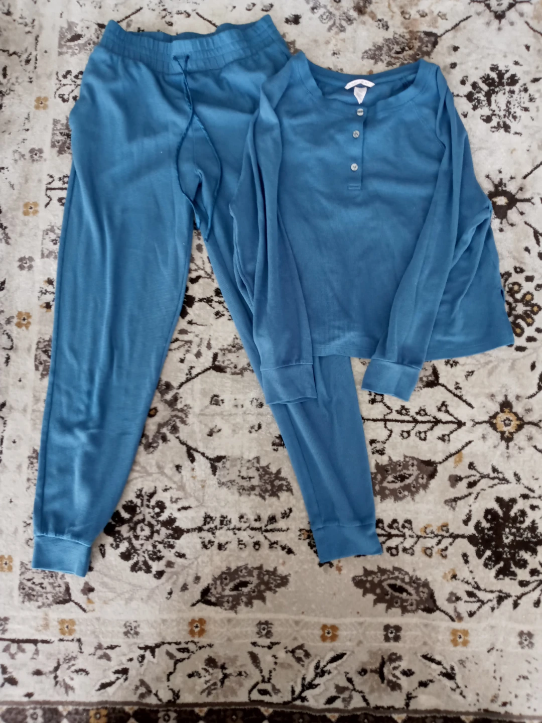 Victoria' Secret PJs Waffle Henley Jogger Set XS - photo 5