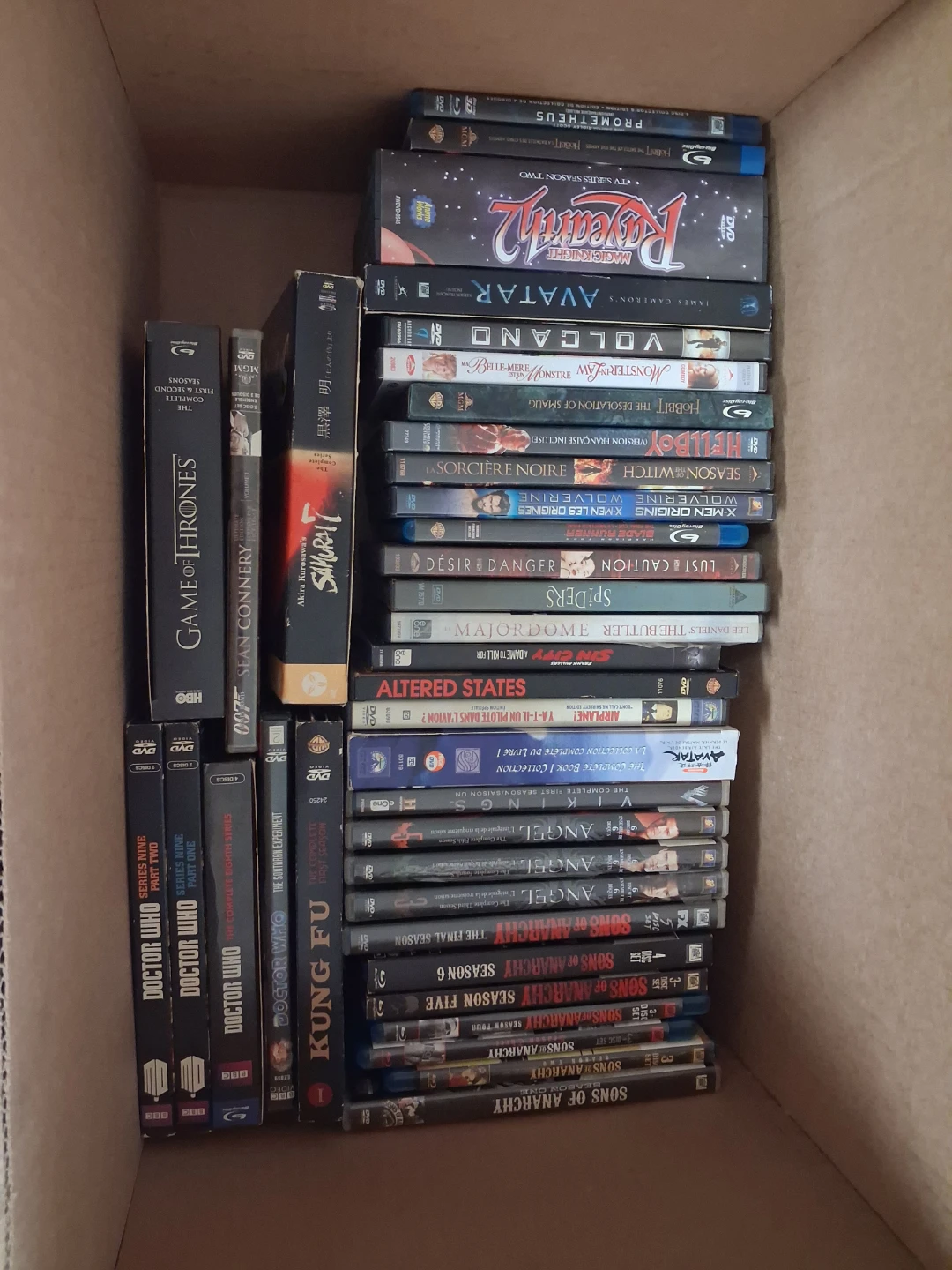Large Collection of Assorted DVDs and Blu-rays