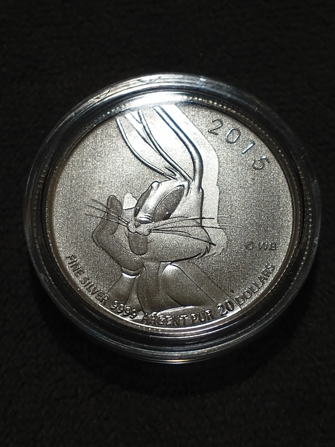 2015 Canada Bugs Bunny $20 Fine Specimen Silver Coin KM #1981