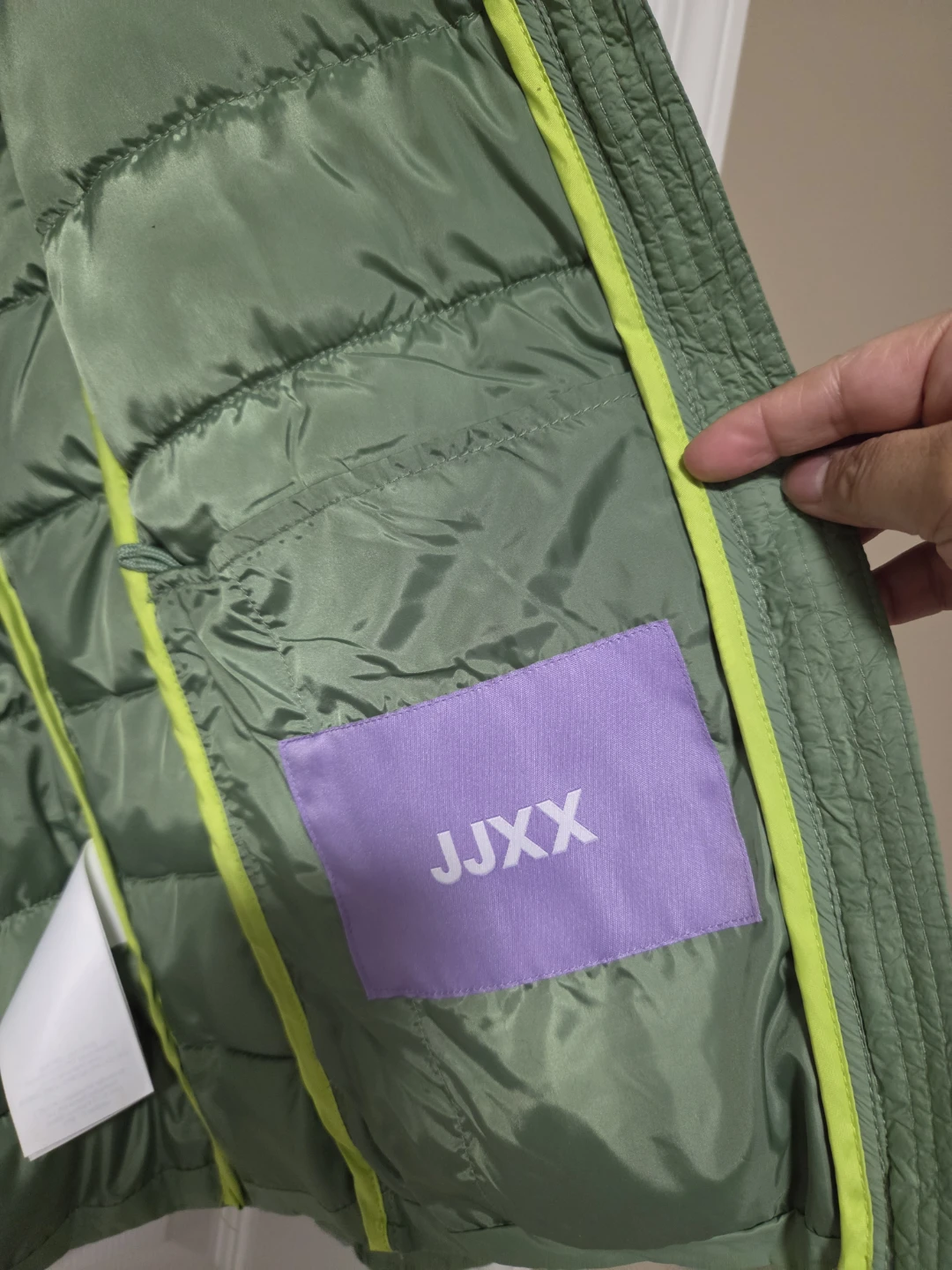 JJXX Green Quilted Jacket Size XL - photo 3