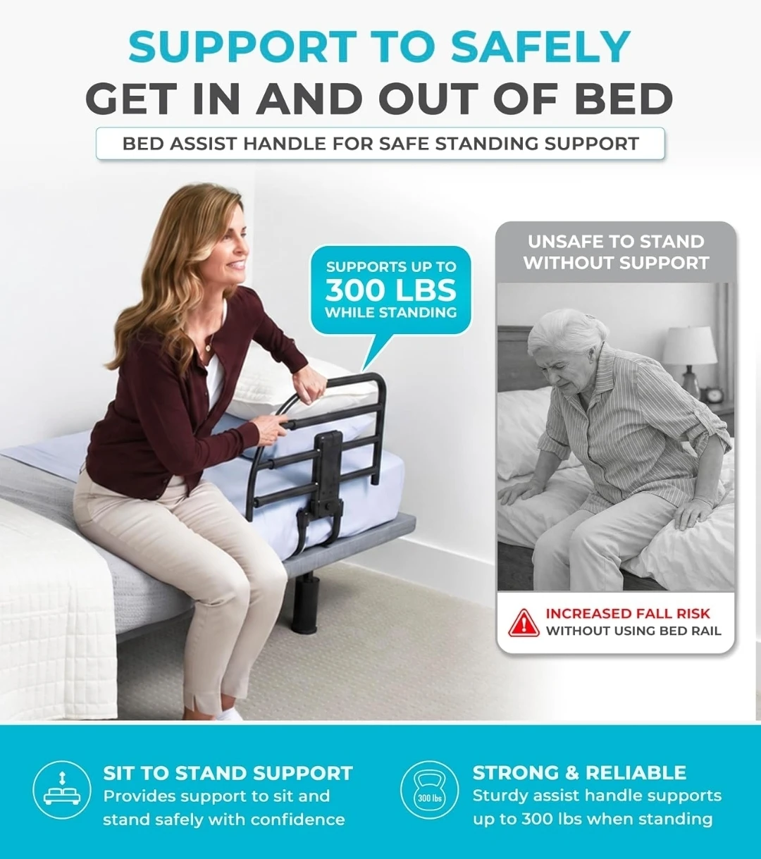 Stander Click-N-Go Extendable Bed Rail - photo 4